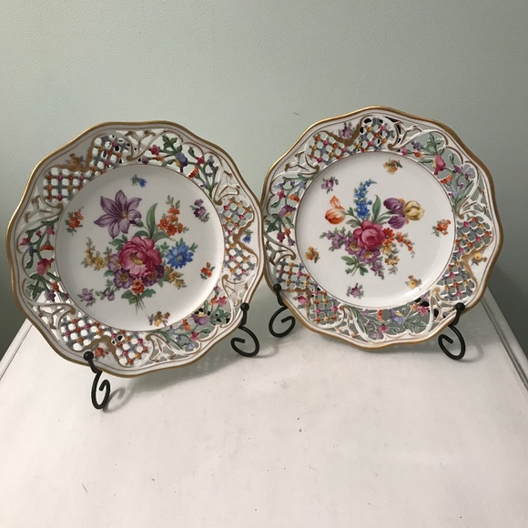 Schumann Dresden Art Bavaria 2 plates 8.5” - Picture 1 of 7